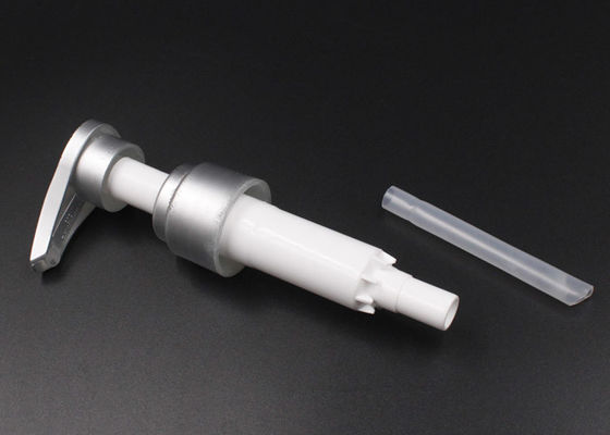 Silberne Plastiklotions-Pumpe der Flaschen-33mm