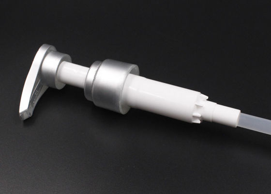 Silberne Plastiklotions-Pumpe der Flaschen-33mm