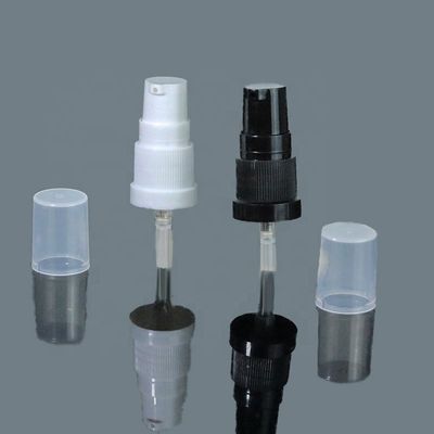 18mm 18/410 Fabrikpreis-schwarze Plastiklotions-Spray-Pumpe mit klarer Kappe