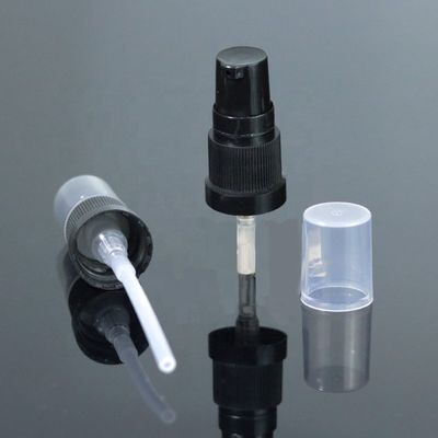 18mm 18/410 Fabrikpreis-schwarze Plastiklotions-Spray-Pumpe mit klarer Kappe