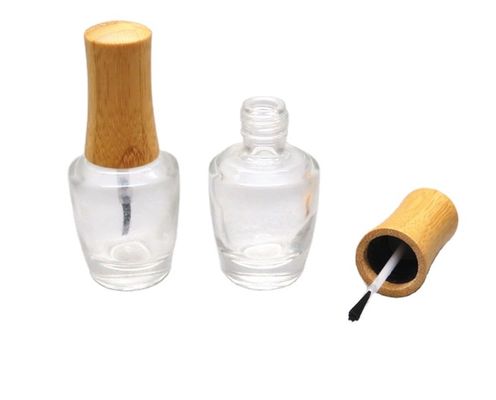 Nagellack-Flaschen-Bambuskappe ISO2000 13mm 15mm bilden kosmetische Glasflasche