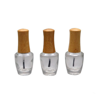 Nagellack-Flaschen-Bambuskappe ISO2000 13mm 15mm bilden kosmetische Glasflasche