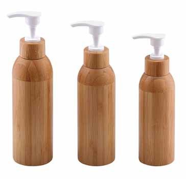 Leere Lotions-Pumpen-Bambus- kosmetische Behälter-Lotions-Flaschen inneres Plastik-120ml