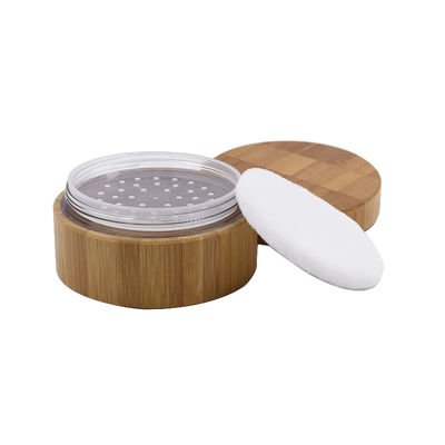 kosmetische Verpackenlose Pulverbambusgläser der gläser 250g mit Filterhauchbehältern