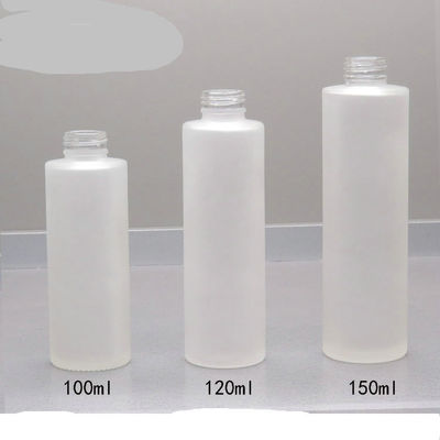 Flasche des Mattglas-150ml mit kosmetischer Lotions-Behälterpumpe Sorgfalt-Bambushaut