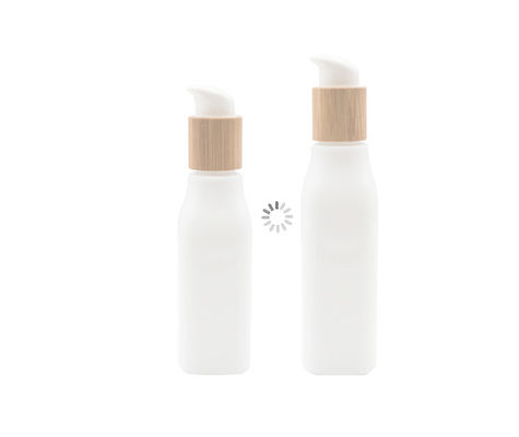 Glatter OPL-Glasflaschen-kosmetischer Lotions-Behälter und Cremetiegel mit hölzernem Deckel