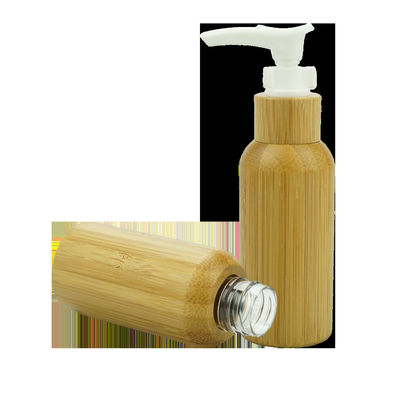 Leere Lotions-Pumpen-Bambus- kosmetische Behälter-Lotions-Flaschen inneres Plastik-120ml