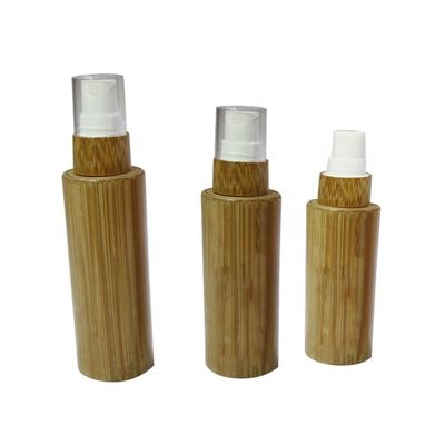 Flasche des Mattglas-50ml mit Bambuskappen-kosmetischem Behälter-Durchmesser 37mm* H95mmn