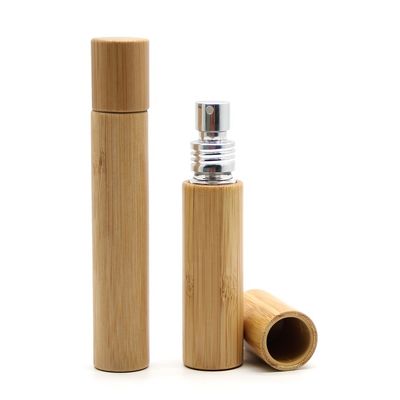 Fabrik-Verkaufs-Buchen-hölzerne Deckel-Parfümflasche-Kappen-leeres Glas mit Sprüher-Pumpe