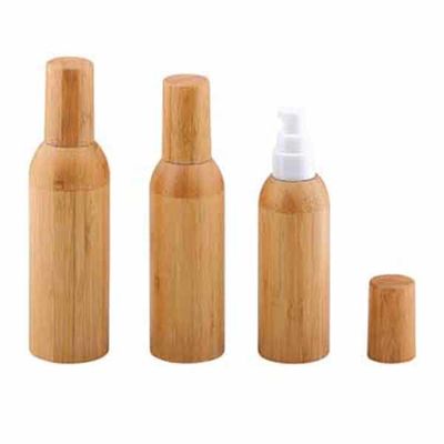 Flasche des Mattglas-50ml mit Bambuskappen-kosmetischem Behälter-Durchmesser 37mm* H95mmn