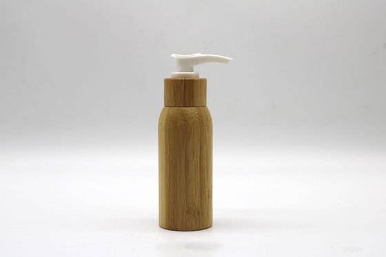 Leere Lotions-Pumpen-Bambus- kosmetische Behälter-Lotions-Flaschen inneres Plastik-120ml