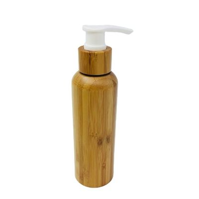 Leere Lotions-Pumpen-Bambus- kosmetische Behälter-Lotions-Flaschen inneres Plastik-120ml