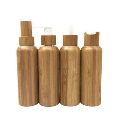 Leere Lotions-Pumpen-Bambus- kosmetische Behälter-Lotions-Flaschen inneres Plastik-120ml