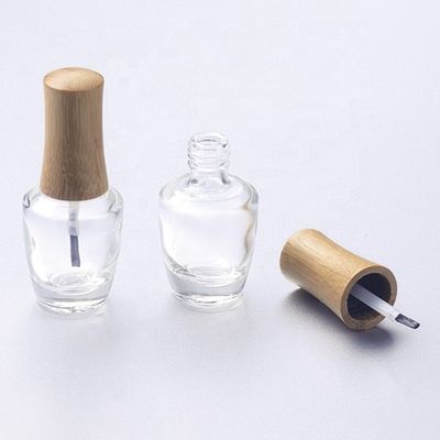 Nagellack-Flaschen-Bambuskappe ISO2000 13mm 15mm bilden kosmetische Glasflasche
