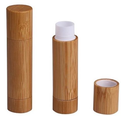 Balsambambusbehälter des Rohrs des Lippenstifts 5g bilden natürlicher kosmetischer Verpackenlippen