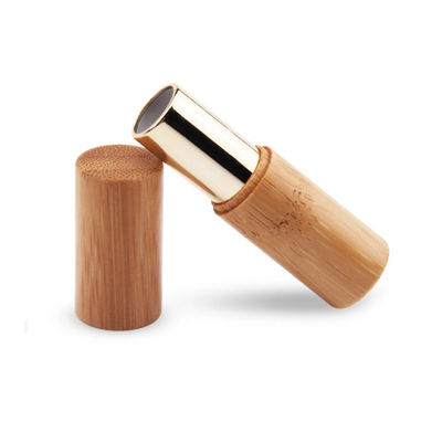 12.1mm Lippenstift-Rohr-Leercontainer-Bambuskosmetik umweltfreundlich