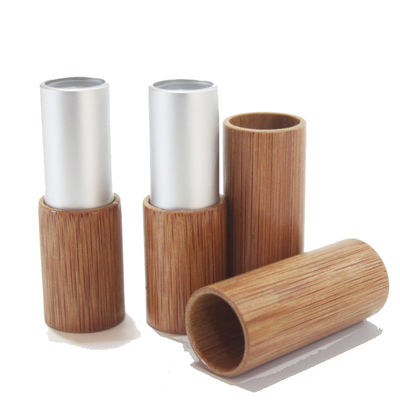 12.1mm Lippenstift-Rohr-Leercontainer-Bambuskosmetik umweltfreundlich