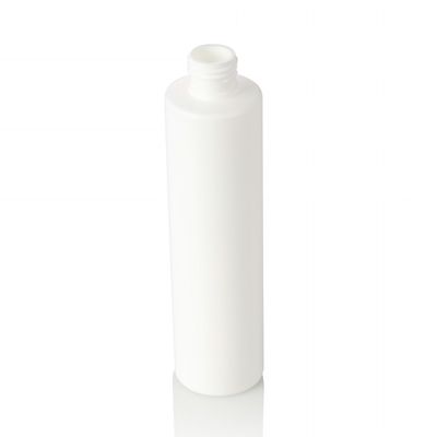 weiße Lotions-Creme-Plastikverwendungs-leere Flasche des Haustier-300ml kosmetische mit Bambuskappe
