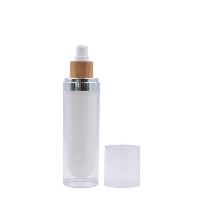 Reise-kosmetische Bambusflaschen-Acrylhautpflegepaket 5g 15g 30g 50g 100g leer