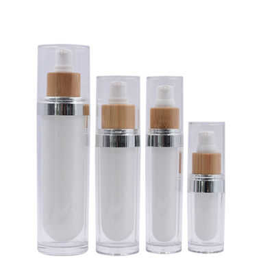 Reise-kosmetische Bambusflaschen-Acrylhautpflegepaket 5g 15g 30g 50g 100g leer
