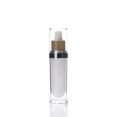 luftlose BambusPumpflaschen 100ml kosmetische umweltfreundliche Lotions-Creme Cotainer