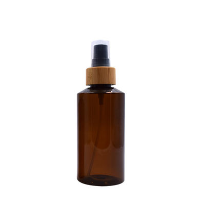 biologisch abbaubare bernsteinfarbige Wassernebelsprühflasche des Kunststoffgehäuses 200ml mit Bambus