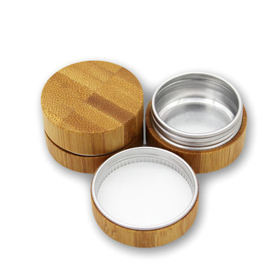kosmetischer Verpackenbambus bilden der leeren Runden-10gs Lidschatten-inneres Aluminium