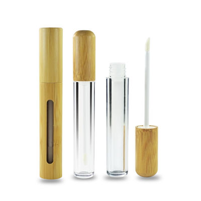 Glanz-Lippenstiftrohr leeres eco freundliches Bambuslippen 6ml für kosmetischen Behälter
