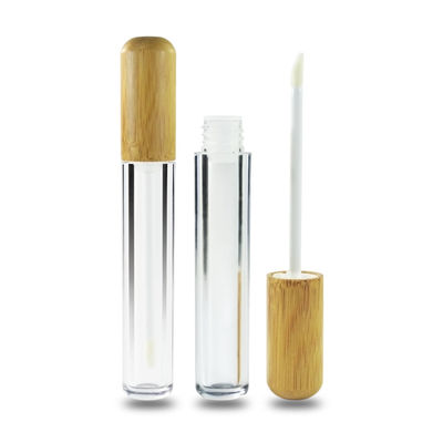 Glanz-Lippenstiftrohr leeres eco freundliches Bambuslippen 6ml für kosmetischen Behälter