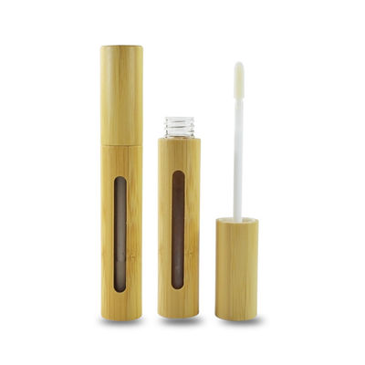 Glanz-Lippenstiftrohr leeres eco freundliches Bambuslippen 6ml für kosmetischen Behälter