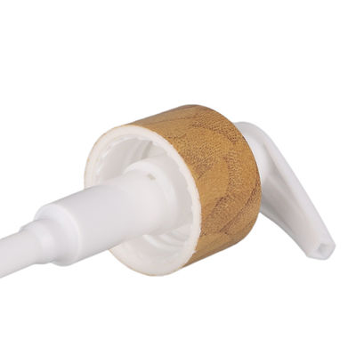 Doppel-wandige 28/410 Bambusendkosmetische Metallgel-Pumpen-Lotions-Creme-Flaschenpumpe