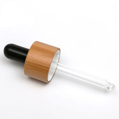En gros 18mm Bambustropfenzähler-Deckelkappe für Tropfenzähler-Kappe Flasche des ätherischen Öls