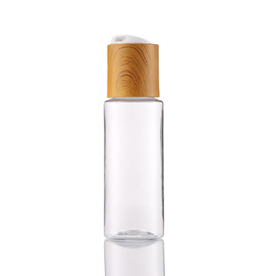 Klares Plastikhaustier 60ML füllt hohe Bambuskosmetik Qulity leere Lotions-Flaschen ab