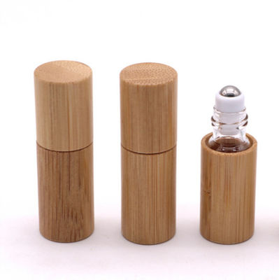 Flaschen-Bambusrolle des ätherischen Öls 15ml auf Flaschenglas mit natürlicher Bambuskappe