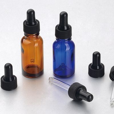 18/410 leere Glasflasche des ätherischen Öls mit Bambustropfenzähler-Kappen-Körperpflege